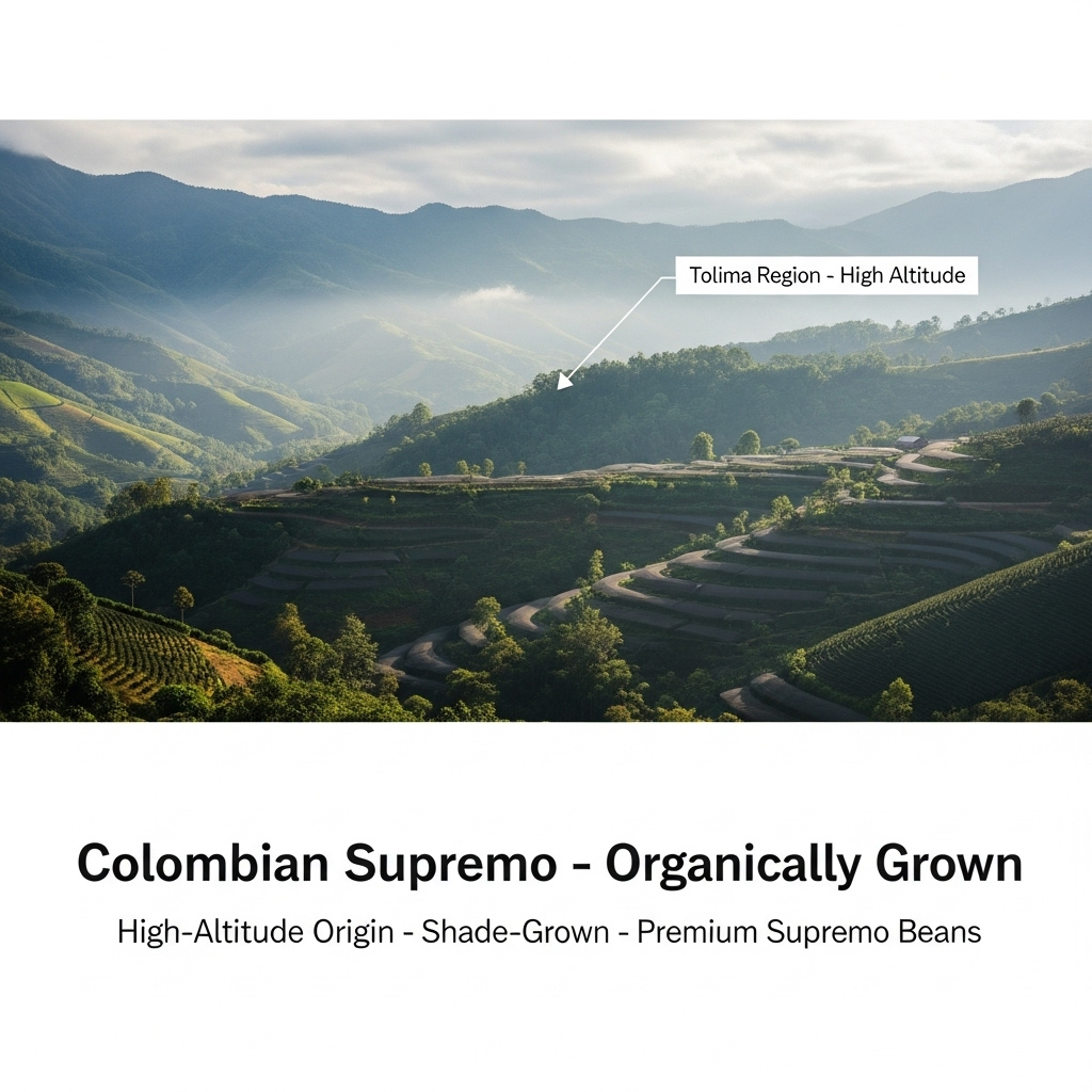 Supremo Pure Harvest Colombian, 1 LB