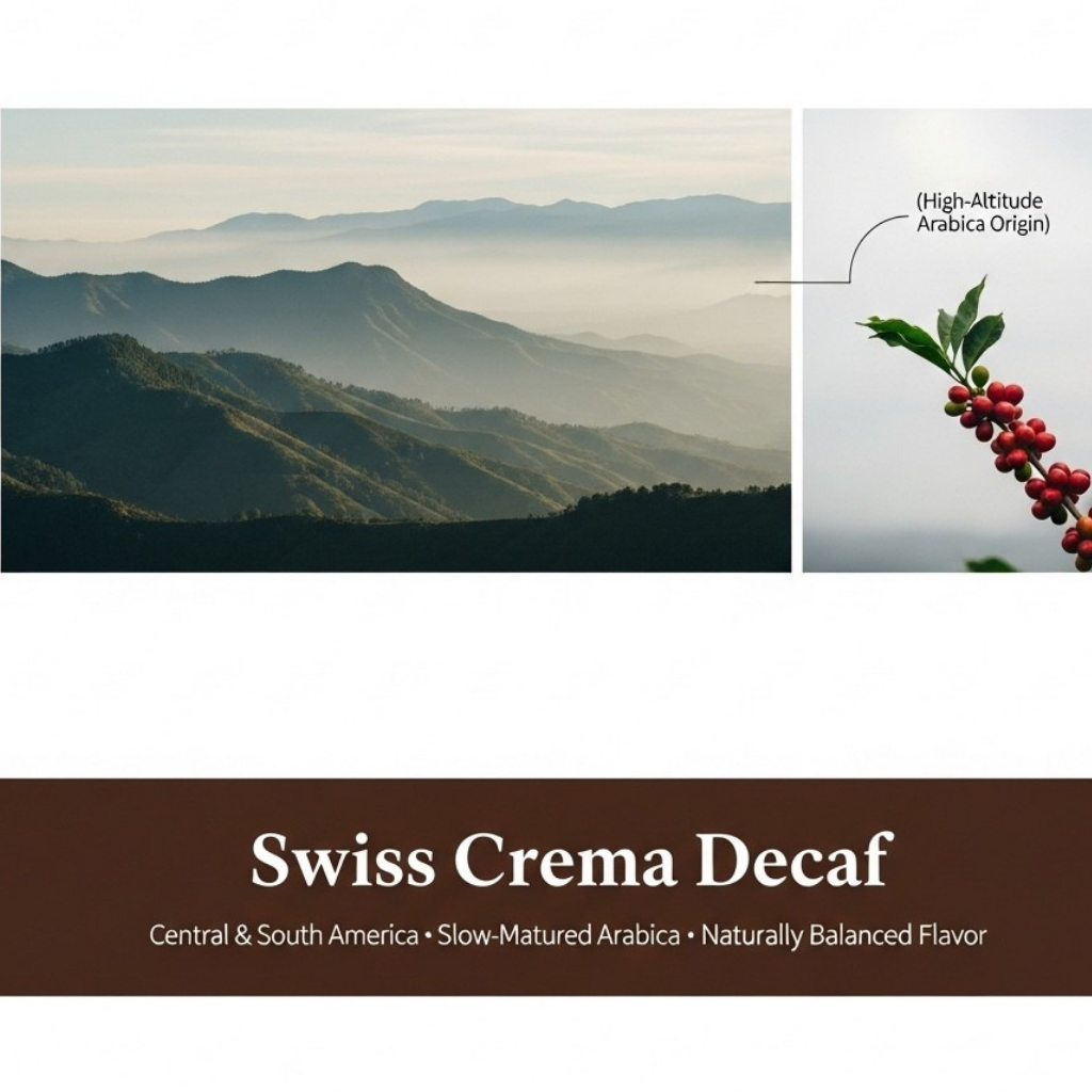 Swiss Crema Decaf, 5 LB