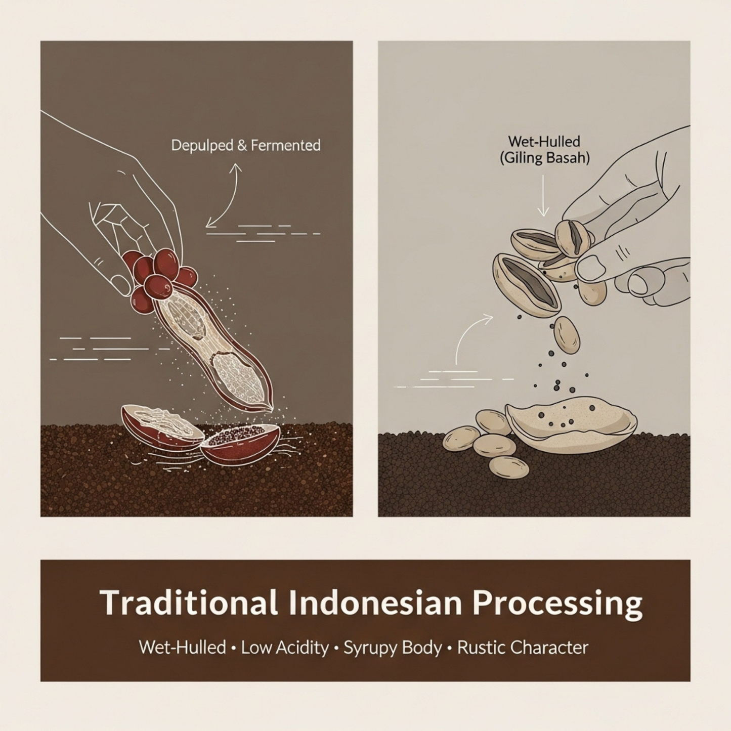 Komodo Fire Roast Indonesia, 1 LB