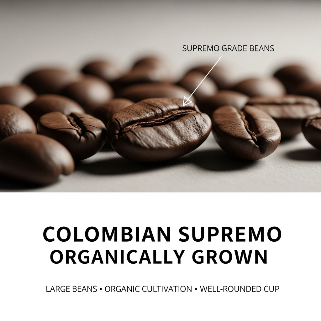 Supremo Pure Harvest Colombian, 1 LB